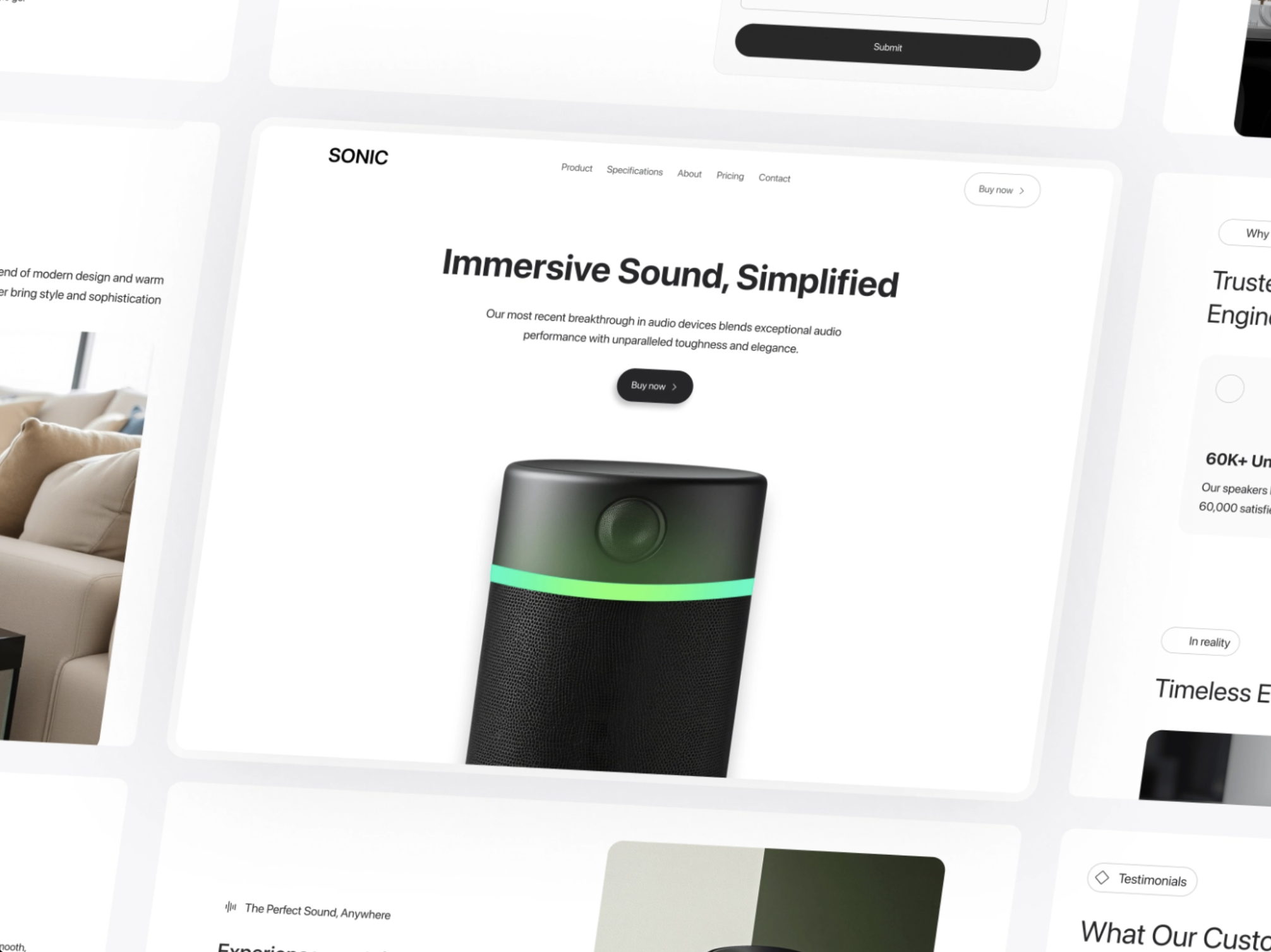 Product Showcase Website
